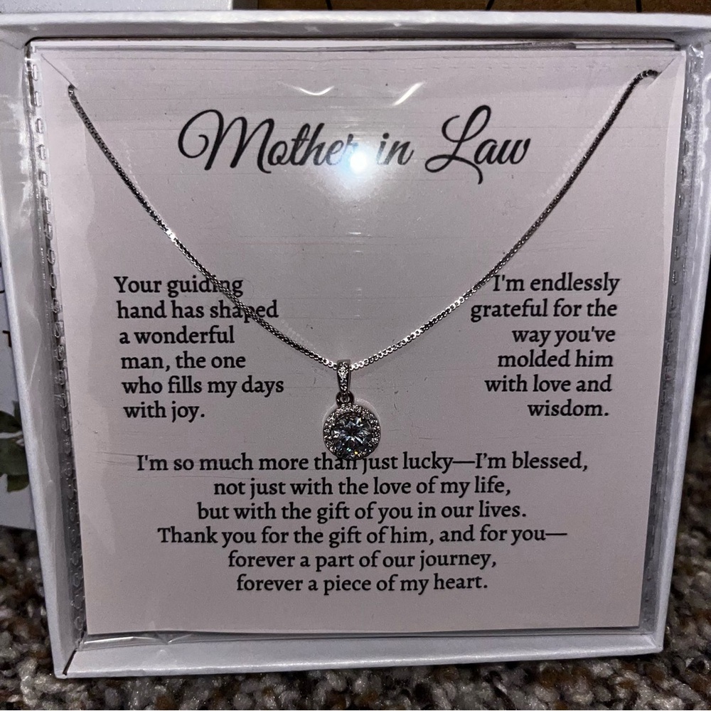 Elegant Silver Necklace for Mother-in-Law - Picture 3 of 3
